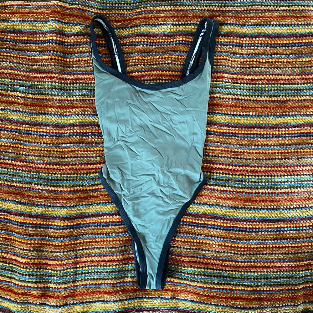 High-cut Lace-up One Piece